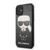 Karl Lagerfeld iPhone 11 Embossed Cover (KLHCN61IKPUBK) hátlap, tok, fekete