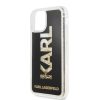 Karl Lagerfeld iPhone 11 Karl Logo Glitter (KLHCN61KAGBK) hátlap, tok, fekete