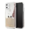 Karl Lagerfeld iPhone 11 Peek-A-Boo Liquid Glitter (KLHCN61PABGNU) hátlap, tok, rózsaszín