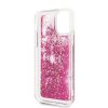 Karl Lagerfeld iPhone 11 Floating Charms Liquid Glitter Iconic (KLHCN61ROPI) hátlap, tok, rózsaszín