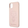 Karl Lagerfeld iPhone 11 Ikonik Outline 2 Silicone (KLHCN61SILTTPI) hátlap, tok, világos rózsaszín