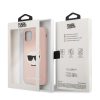 Karl Lagerfeld iPhone 11 Choupette Head Silicone (KLHCN61SLCHLP) hátlap, tok, világos rózsaszín