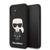 Karl Lagerfeld iPhone 11 Silicone Karl Iconic Full Body (KLHCN61SLFKBK) hátlap, tok, fekete