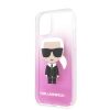Karl Lagerfeld iPhone 11 Ikonik Full Body (KLHCN61TRDFKPI) hátlap, tok, rózsaszín
