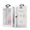 Karl Lagerfeld iPhone 11 Liquid Glitter Signature (KLHCN61TRKSRG) hátlap, tok, rózsaszín