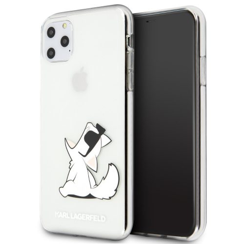 Karl Lagerfeld iPhone 11 Pro Max Fun Choupette Hard (KLHCN65CFNRC) hátlap, tok, átlátszó
