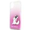 Karl Lagerfeld iPhone 11 Pro Max Fun Choupette Hard (KLHCN65CFNRCPI) hátlap, tok, rózsaszín