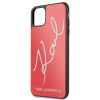 Karl Lagerfeld iPhone 11 Pro Max Glitter Signature (KLHCN65DLKSRE) hátlap, tok, piros