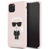 Karl Lagerfeld iPhone 11 Pro Max Silicone Karl Iconic Full Body (KLHCN65SLFKPI) hátlap, tok, rózsaszín