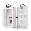 Karl Lagerfeld iPhone 11 Pro Max Silicone Karl Iconic Full Body (KLHCN65SLFKPI) hátlap, tok, rózsaszín