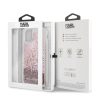Karl Lagerfeld iPhone 11 Pro Max Liquid Glitter Signature (KLHCN65TRKSRG) hátlap, tok, rózsaszín