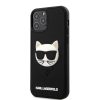 Karl Lagerfeld iPhone 12 Pro Max 3D Rubber Choupette Head (KLHCP12LCH3DBK) hátlap, tok, fekete