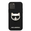 Karl Lagerfeld iPhone 12 Pro Max 3D Rubber Choupette Head (KLHCP12LCH3DBK) hátlap, tok, fekete