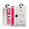Karl Lagerfeld iPhone 12 Pro Max Choupette Head (KLHCP12LCHTRP) hátlap, tok, rózsaszín