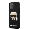 Karl Lagerfeld iPhone 12 Pro Max 3D Rubber Karl Head (KLHCP12LKH3DBK) hátlap, tok, fekete