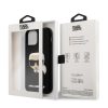 Karl Lagerfeld iPhone 12 Pro Max 3D Rubber Karl Head (KLHCP12LKH3DBK) hátlap, tok, fekete