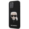 Karl Lagerfeld iPhone 12 Pro Max Silicone Karl Head (KLHCP12LSLKHBK) hátlap, tok, fekete