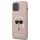 Karl Lagerfeld iPhone 12 Pro Max Silicone Karl Head (KLHCP12LSLKHLP) hátlap, tok, rózsaszín