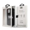 Karl Lagerfeld iPhone 12 Pro Max Stack White Logo Silicone (KLHCP12LSLKLRBK) hátlap, tok, fekete