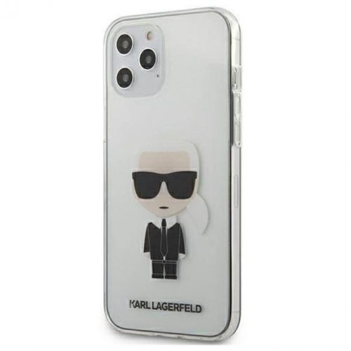 Karl Lagerfeld iPhone 12 Pro Max Iconic Full Body (KLHCP12LTRIK) hátlap, tok, átlátszó