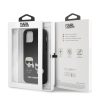 Karl Lagerfeld iPhone 12/12 Pro 3D Karl & Choupette Full Body (KLHCP12MPCUSKCBK) hátlap, tok, fekete