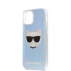 Karl Lagerfeld iPhone 12 Mini Choupette Head (KLHCP12SCIR) hátlap, tok, világoskék