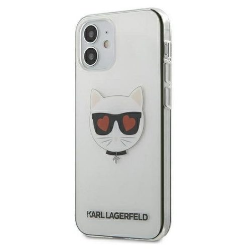 Karl Lagerfeld iPhone 12 Mini 5,4" Hardcase Choupette Hearts (KLHCP12SCLTR) hátlap, tok, átlátszó
