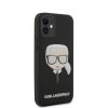 Karl Lagerfeld iPhone 12 Mini Layers Glitter Iconic (KLHCP12SGLBK) hátlap, tok, fekete