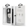 Karl Lagerfeld iPhone 12 Mini Layers Glitter Iconic (KLHCP12SGLBK) hátlap, tok, fekete