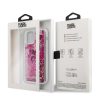 Karl Lagerfeld iPhone 12 Mini Floating Charms Liquid Glitter Iconic (KLHCP12SROPI) hátlap, tok, rózsaszín