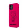 Karl Lagerfeld iPhone 12 Mini Ikonik Outline (KLHCP12SSILFLPI) hátlap, tok, rózsaszín