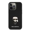 Karl Lagerfeld iPhone 13 Pro Saffiano Iconik (KLHCP13LIKMSBK) hátlap, tok, fekete