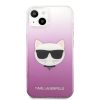 Karl Lagerfeld iPhone 13 Choupette Head Glitter (KLHCP13MCTRP) hátlap, tok, rózsaszín