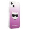 Karl Lagerfeld iPhone 13 Choupette Head Glitter (KLHCP13MCTRP) hátlap, tok, rózsaszín