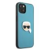 Karl Lagerfeld iPhone 13 Ikonik Karl Head Metal (KLHCP13MPKMB) hátlap, tok, kék