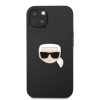 Karl Lagerfeld iPhone 13 Ikonik Karl Head Metal (KLHCP13MPKMK) hátlap, tok, fekete