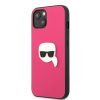 Karl Lagerfeld iPhone 13 Ikonik Karl Head Metal (KLHCP13MPKMP) hátlap, tok, rózsaszín