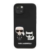 Karl Lagerfeld iPhone 13 Karl & Choupette Silicone (KLHCP13MSSKCK) hátlap, tok, fekete