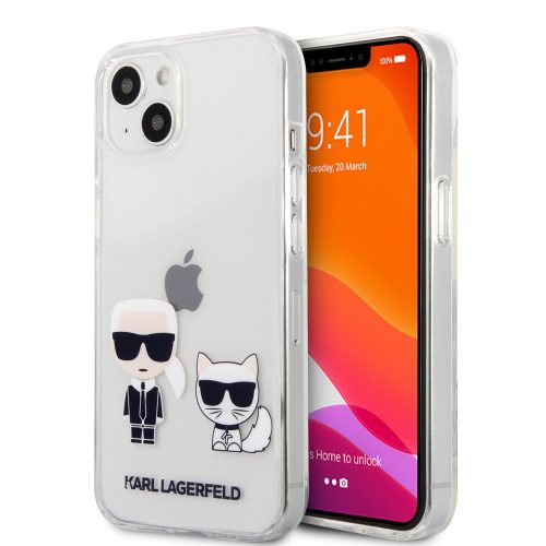 Karl Lagerfeld iPhone 13 Mini Karl & Choupette Full Body (KLHCP13SCKTR) hátlap, tok, átlátszó