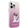 Karl Lagerfeld iPhone 13 Pro Max Fun Choupette Hard (KLHCP13XCFNRCPI) hátlap, tok, rózsaszín