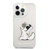 Karl Lagerfeld iPhone 13 Pro Max Fun Choupette (KLHCP13XCFNRC) hátlap, tok, átlátszó