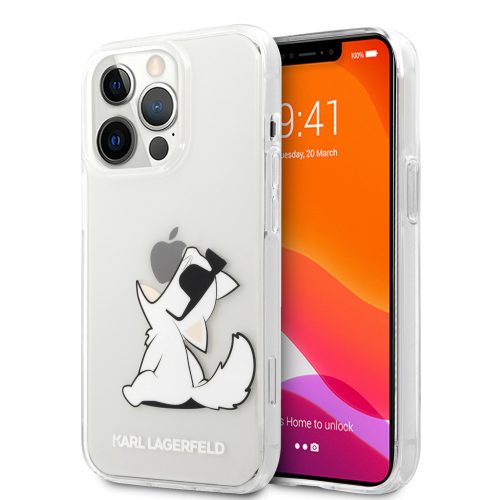 Karl Lagerfeld iPhone 14 Pro Choupette Fun (KLHCP14LCFNRC) hátlap, tok, átlátszó