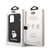 Karl Lagerfeld iPhone 14 Pro Silicone Choupette (KLHCP14LSNCHBCK) hátlap, tok, fekete