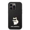 Karl Lagerfeld iPhone 14 Pro Silicone Choupette (KLHCP14LSNCHBCK) hátlap, tok, fekete