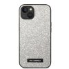 Karl Lagerfeld iPhone 14 Plus Glitter Plaque Logo (KLHCP14MG2ELS) hátlap, tok, ezüst