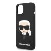 Karl Lagerfeld iPhone 14 Plus Silicone Karl's Head (KLHCP14MSLKHBK) hátlap, tok, fekete