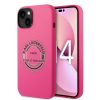 Karl Lagerfeld iPhone 14 Plus Silicone RSG (KLHCP14MSRSGRCF) hátlap, tok, rózsaszín