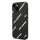 Karl Lagerfeld iPhone 14 Grained Leather Logomania (KLHCP14SPGMLKFK) hátlap, tok, fekete