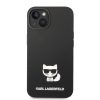Karl Lagerfeld iPhone 14 Liquid Silicone Choupette (KLHCP14SSLCTBK) hátlap, tok, fekete