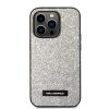Karl Lagerfeld iPhone 14 Pro Max Glitter Plaque Logo (KLHCP14XG2ELS) hátlap, tok, ezüst